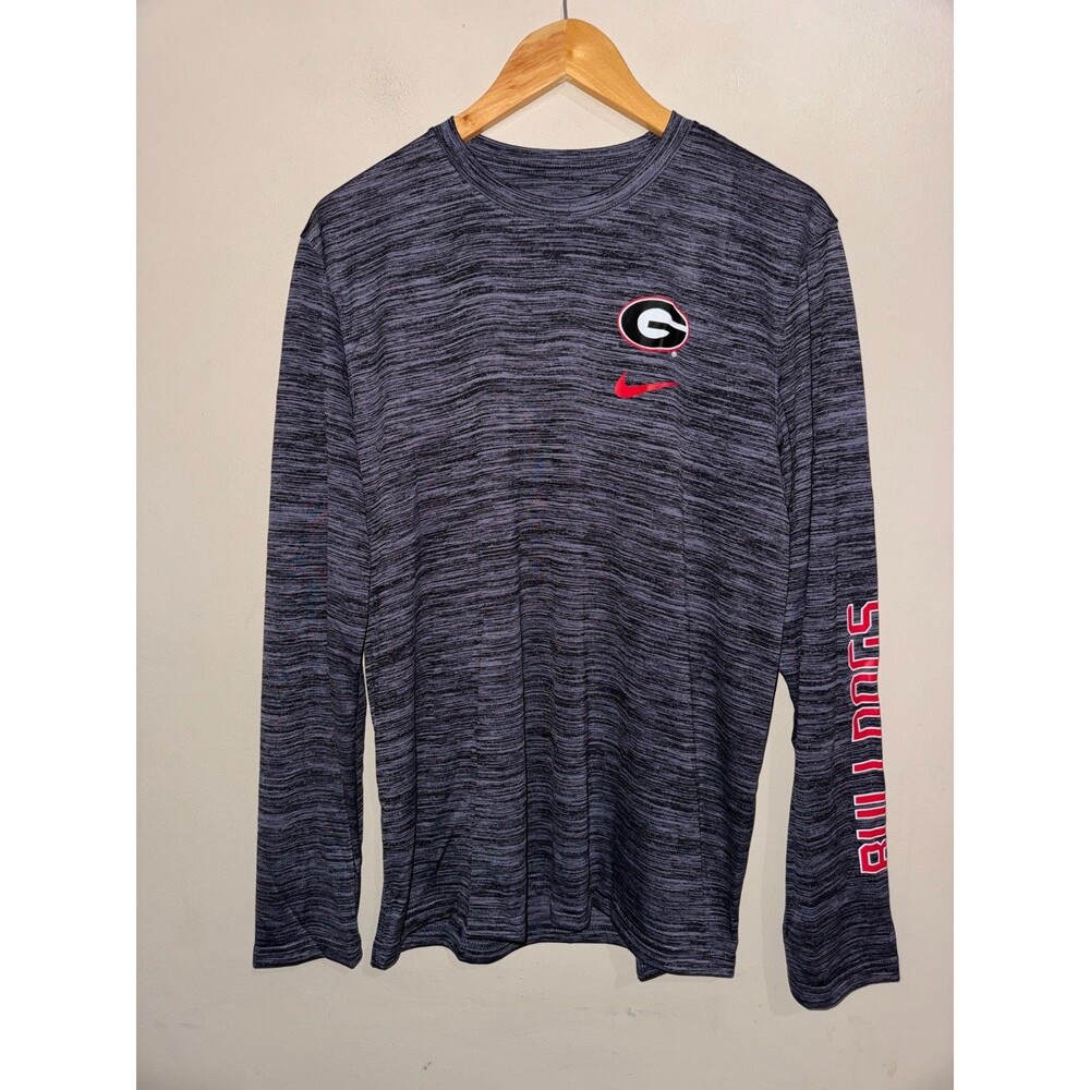 Nike NCAA UGA Georgia Dawgs Football Team Issue On-Field PE LS Shirt Men M NEW